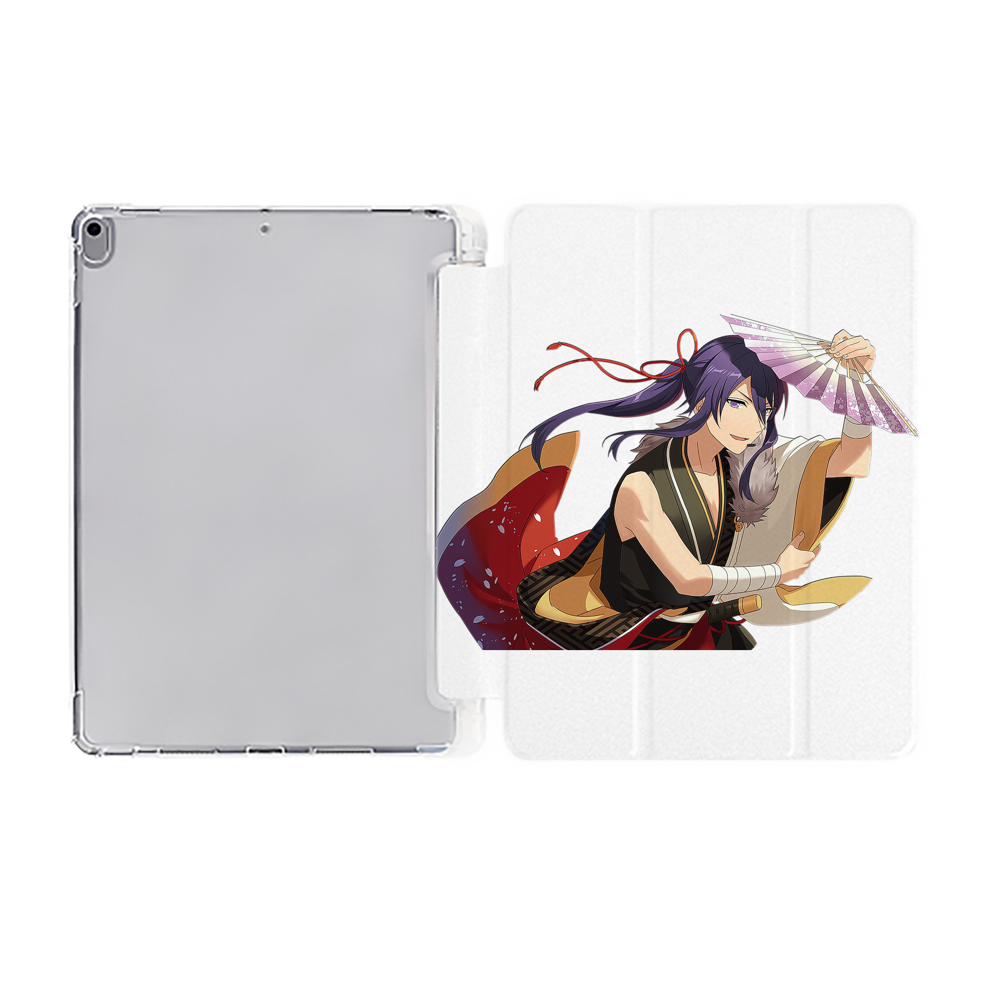 （画像用） あんさんぶるスターズ! Ensemble Stars IPad ケース ペン収納付き 三つ折りスタンド PUレザー×シリコン 対応機種9.5/10.5/10.9インチ